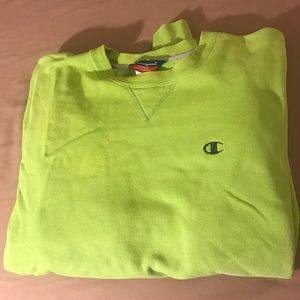Vintage Lime Green Champion Crewneck Sweatshirt